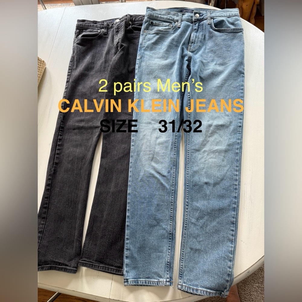 Men’s CALVIN KLEIN JEANS-2 PAIR